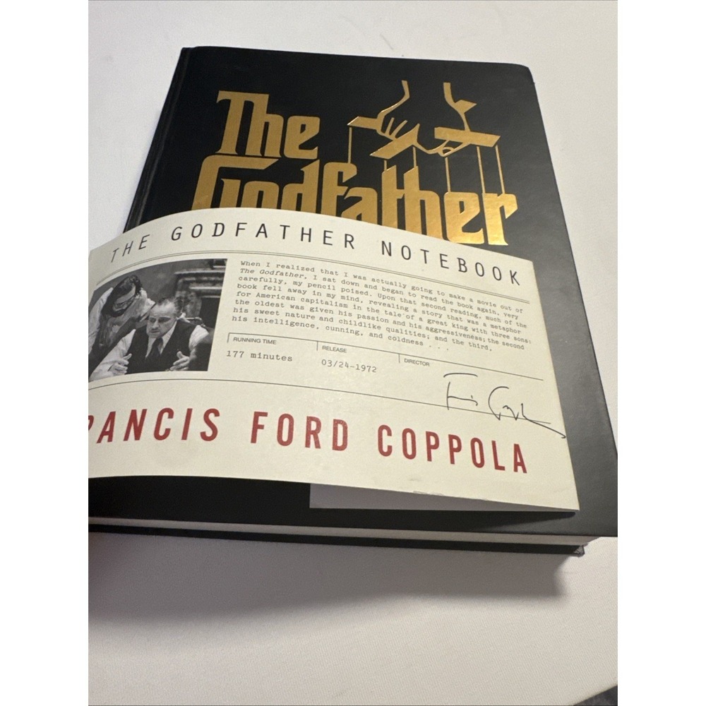 The Godfather Notebook - Francis Ford Coppola - 1st‎ Edition/1st Print - VG - Picture 4 of 5